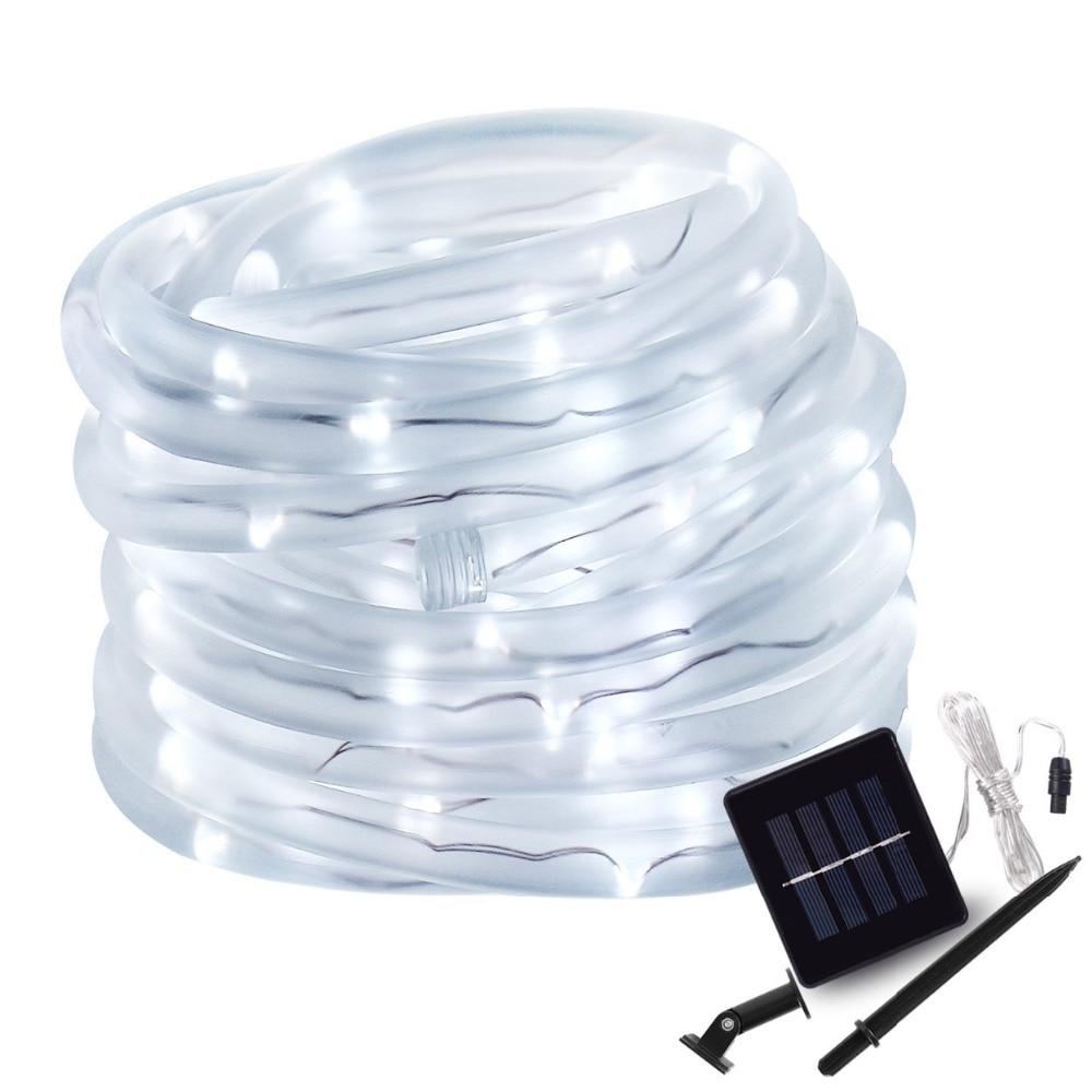 LED-Solar-Schlauch-Gartenlichterkette