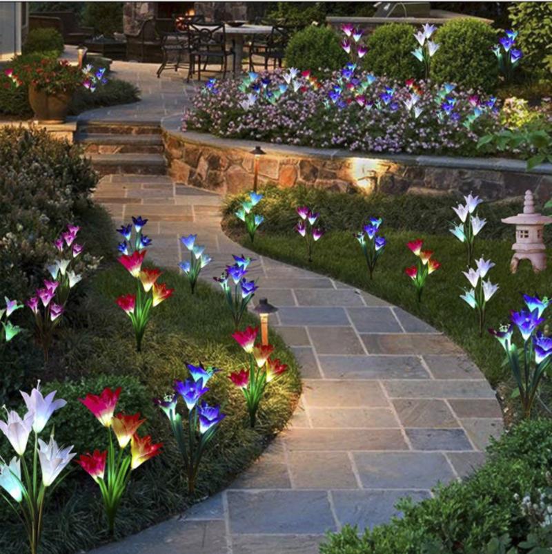 Künstliche Lilien LED-Gartenlichter