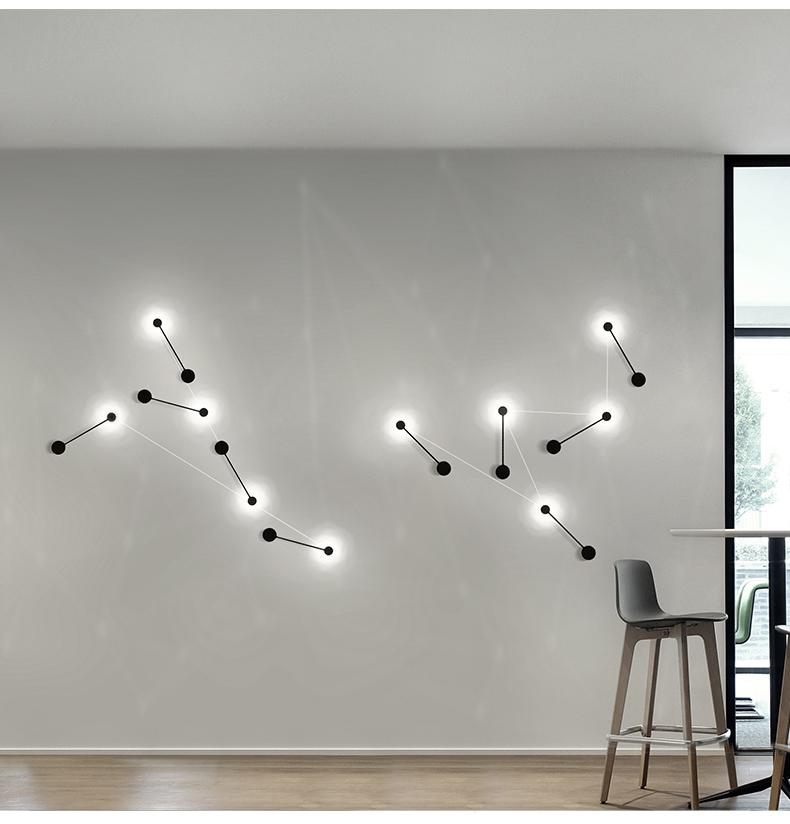 Cyrus - Minimalistische Runde Art-Deco LED-Wandlampe