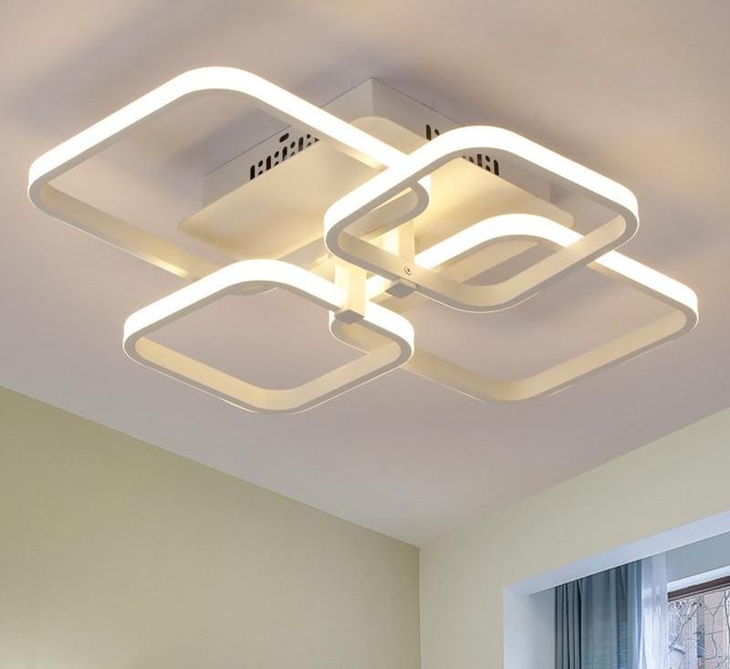 Geschichteter Quadratischer Moderner LED-Kronleuchter