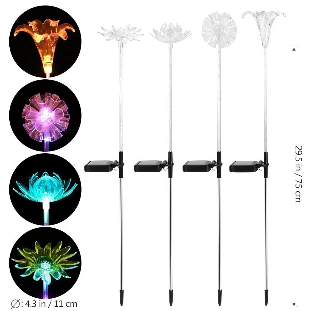 LED-Blumen-Gartenlichter